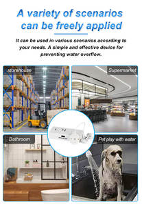 Alarme de débordement de haute qualité pour salle de bain, empêche l'eau de couler <span class=keywords><strong>à</strong></span> la maison, capteur de détection d'eau avec alarme sonore réglable - Product Image 4