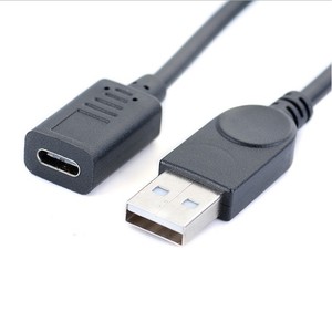 Cable de Extensión USB 2.0 Macho con Orificio para Tornillo y Hembra con Soporte de Panel, USB con Orejeta - Product Image 3