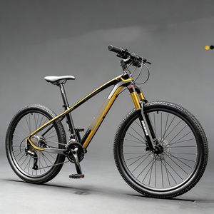 Vélo de course tout-terrain unisexe 27,5 et 29 pouces en fibre de carbone ultra-légère à 12 vitesses, style sport, absorption des chocs, idéal pour les trajets urbains – Meilleures ventes - Product Image 1