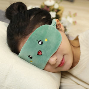 Masque pour les <span class=keywords><strong>yeux</strong></span> en peluche super douce avec motif d'ours mignon de dessin animé, sangle réglable, bandeau de sommeil pour enfants, soulagement du stress - Product Image 6