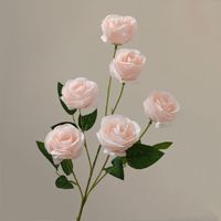 Rosa Hochzeits-Kunstblumenstrauß, Rose Phalaenopsis Lilie Hortensie Blumenarrangement, Party- und Heimdekoration Blumen Großhandel