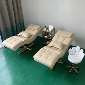 Hydraulische Kosmetikliege, Moderne Wimpernliege, Luxus-Wimpernstuhl, Massagetisch, Shampoo-Spa, Geschwungene Schönheitsliege, Salonmöbel - Product Image 6