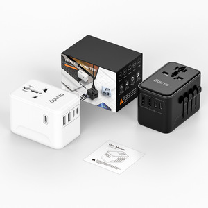 OULiYO All In One Travel <b>Adapter</b> 2500W 3 <b>Type</b>-<b>C</b> PD Universal Charging Plug With USB Ports For Global Use - Product Image 2