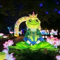 Lanternes LED étanches personnalisées en forme de pieuvre de dessin animé pour le festival de Thanksgiving, idéales pour les parcs aquatiques, les rues et les parcs à thème.