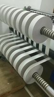 Papier d'étiquettes adhésives écologiques personnalisées, soluble dans l'eau, en rouleau, pour contenants alimentaires, sans résidus, autocollant lavable