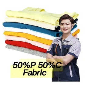 50% polyester 50% bông vải bán buôn tùy chỉnh sản xuất samoan ngụy trang SATIN NHUNG rửa 50 Polyester 50 Bông vải