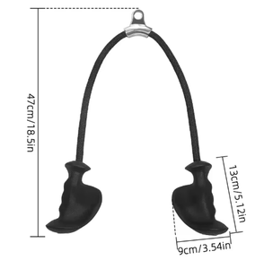 Câble de gymnastique à domicile tirer vers le bas <span class=keywords><strong>musculation</strong></span> accessoires de Fitness boucle d'alpinisme <span class=keywords><strong>corde</strong></span> triceps poignées ergonomiques - Product Image 6