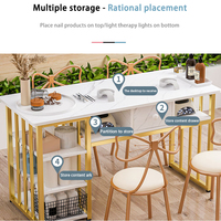Mobilier de Salon Professionnel Pas Cher : Table et Chaise de Manucure, Équipement de Salon à Ongles en Marbre
