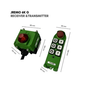 Control remoto por radio industrial para grúa, polipasto y cabrestante, velocidad única, 100-240 VCA, JEICO JREMO 6K G, fabricado en Corea - Product Image 2
