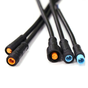 M6 <b>Waterproof</b> <b>Cable</b> Connectors 2-5 Core Male Female Copper Contact PBT Housing Black For Automotive Use - Product Image 3