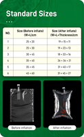 Sac gonflable pour poissons vivants d'aquarium, sac de transport en plastique thermoscellable pour poissons ornementaux, alevins et fruits de mer