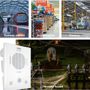 Máy Phát Giọng Nói Cảm Biến Chuyển Động Hồng Ngoại Gắn Tường Được Kích Hoạt Hệ Thống Còi Báo Động Cảnh Báo An Ninh Nhanh Chóng Âm Thanh Trong Nhà Máy - Product Image 3