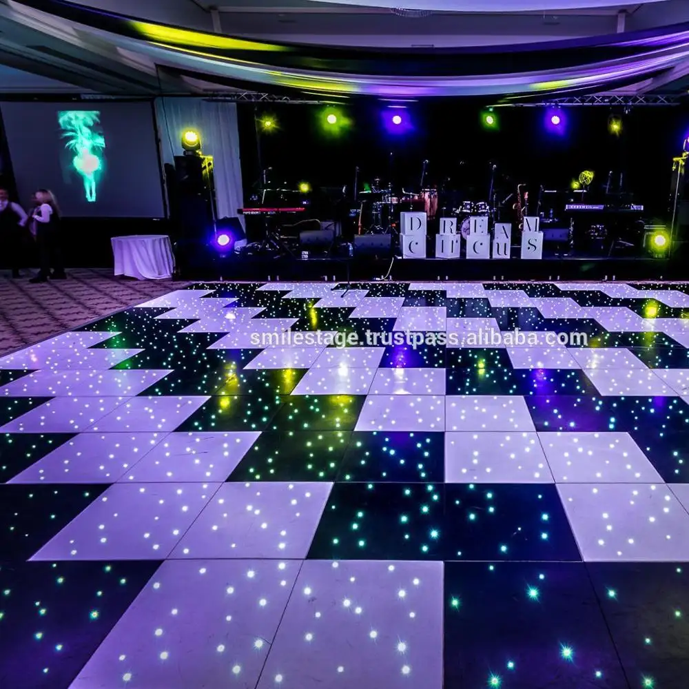 Lantai Pesta Dansa LED untuk Kegiatan Luar Ruangan Lantai Dansa Karnaval Lantai Dansa Portabel