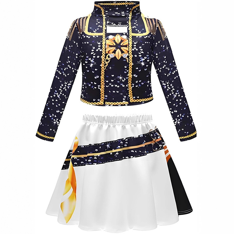 Mira black gold song suit