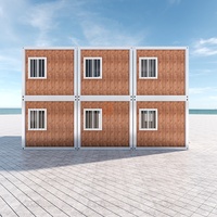 Maisons préfabriquées de luxe en conteneurs, conception de fabrication, 6 chambres, deux étages, maisons préfabriquées de luxe, kit de construction pour habitation
