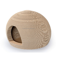 Vente en gros de lits pour chats en feutre pour chaton avec arbre à chat et nid à gratter au design original