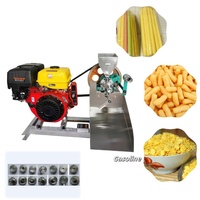 Machine commerciale compacte à moteur diesel pour la fabrication de snacks, machine à souffler le maïs, machine à souffler les céréales et le riz, extrudeuse de maïs soufflé