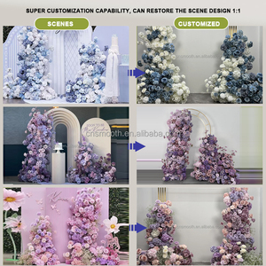 Fondo suave arreglo floral boda flor columnas corredor arco roto <span class=keywords><strong>flores</strong></span> para fiesta evento - Product Image 6