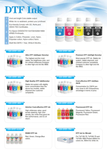 Inchiostro a Pigmenti Bianco DTF Premium Sfuso da 1000ML per Stampa su Pellicola PET per Stampanti <span class=keywords><strong>Epson</strong></span> L1800 L805 L810 L1455 L1400 L1300 L1110 L130 - Product Image 5