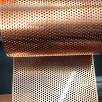 Paravent décoratif en cuivre perforé de design moderne, panneaux de séparation en métal pour hall d'hôtel et restaurant