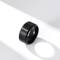 Poya K Versand bereit Breite 10mm 8mm 6mm Herren Ehering Schwarz Wolfram karbid Ring
