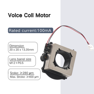 Attuatore VCA con bobina mobile in metallo M12 X P0.5 20 X 20 X 13.35mm per autofocus, per sistemi di elettronica di consumo - Product Image 1