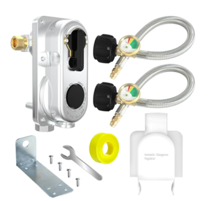 El regulador de propano RV es adecuado para tanques de combustible duales y cuenta con un regulador LP de Reemplazo automático de 2 etapas - Product Image 3