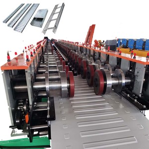 Ligne de poinçonnage et de formage de profilés en C de 50 à 800 mm de largeur, machine de formage à froid pour chemins de câbles - Product Image 2