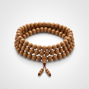 Pure Sandalwood Carving Bead Necklace Wooden Rosary Beads Sandalwood Beads - Product Image 1