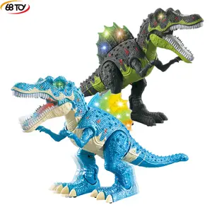 Лидер продаж, низкая цена, игрушки динозавры, Электрический спинозавр со звуком и светодиодной подсветкой, разноцветный, разные цвета