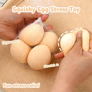 Most Popular TPR Halloween Cute Egg <b>Squishy</b> Slow Return Hand Exercise Squeeze Stress Relieve Mochi Toys for Kids Adults - Product Image 2