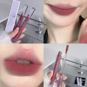Cristal transparente esmalte de labios terciopelo mate no fácil de pegar taza lápiz labial sostener maquillaje blanco maquillaje de belleza femenina - Product Image 1