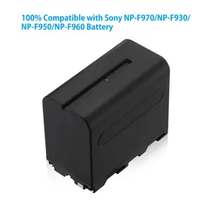 Şarj edilebilir 7.4V lityum iyon batarya paket 8800mah dijital kamera NPF970 NPFF960 NPFF950 NPFF930 piller