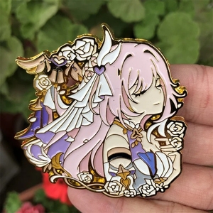 เข็มกลัดรูปตัวการ์ตูนอะนิเมะแบบ3เข็มอุปกรณ์เสริมของเกม <span class=keywords><strong>honkai</strong></span> <span class=keywords><strong>impact</strong></span> จี้คอสเพลย์จี้โลหะสำหรับเป็นของขวัญ - Product Image 5