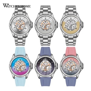 Reloj Starwheel Wandering Hour para hombre, automático, mecánico, OEM, totalmente personalizado, con logotipo de marca propia, fabricante de relojes de pulsera personalizados. - Product Image 2