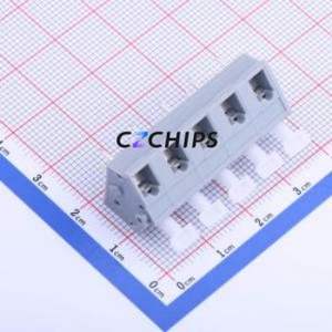KF243-7.5-5P Spring Terminal Block Through hole Component (THT),P=7.5mm Connector 1x5P 7.5mm Gray 5P - Product Image 1