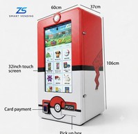 Distributeur automatique mural intelligent le plus vendu pour TCG avec une capacité de 600 cartes et un design d'autocollant personnalisé gratuit
