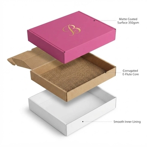 <b>Pink</b> Custom Paper <b>Gift</b> <b>Box</b> Rectangle Packaging <b>Box</b> with Gold Foil Logo Floral Insert for Clothing Shoes - Product Image 4