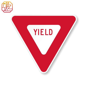 Panneau de signalisation de recul en aluminium réfléchissant, 30x30 pouces, conforme à la norme MUTCD, pour <span class=keywords><strong>intersection</strong></span> - Product Image 1