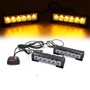 Bande lumineuse de signalisation de voiture à 12 LED, télécommande, 12 V, feux de jour, lampe de secours clignotante pour voiture, moto, tout-terrain, VTT - Product Image 1
