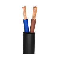 Câble électrique RVV basse tension isolé en PVC noir avec broches 2/3/4/5 noyaux 2/3/4/5/6/7/8/10/12/14/16/18 conducteurs fils cuivre