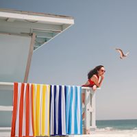 Cut Pile Velvet 100% Cotton Beach Towel Yoga Towel Pool Towel Gym Fitness Towel Ultra Absorbent Quick Dry Sports Towel