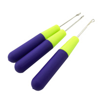 1 pièce Aiguilles à crochet pour tresses, perruques et tissage de cheveux, outil de fixation au crochet pour kit d'outils capillaires et dreadlocks