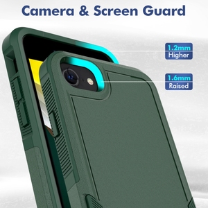 2020/2022 SE Heavy-Duty Dual-Layer Protección robusta Cubierta <span class=keywords><strong>de</strong></span> teléfono resistente a prueba <span class=keywords><strong>de</strong></span> golpes y resistente Funda protectora <span class=keywords><strong>de</strong></span> material <span class=keywords><strong>de</strong></span> TPU PC - Product Image 4