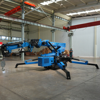 Mini-grue araignée légère à flèche hydraulique 3-8 tonnes tout-terrain avec télécommande