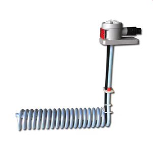 Chauffe-eau électrique tubulaire à immersion industriel en acier inoxydable avec revêtement PTFE, 110V/440V 1100W, en forme de L, pour produits chimiques acides - Product Image 2