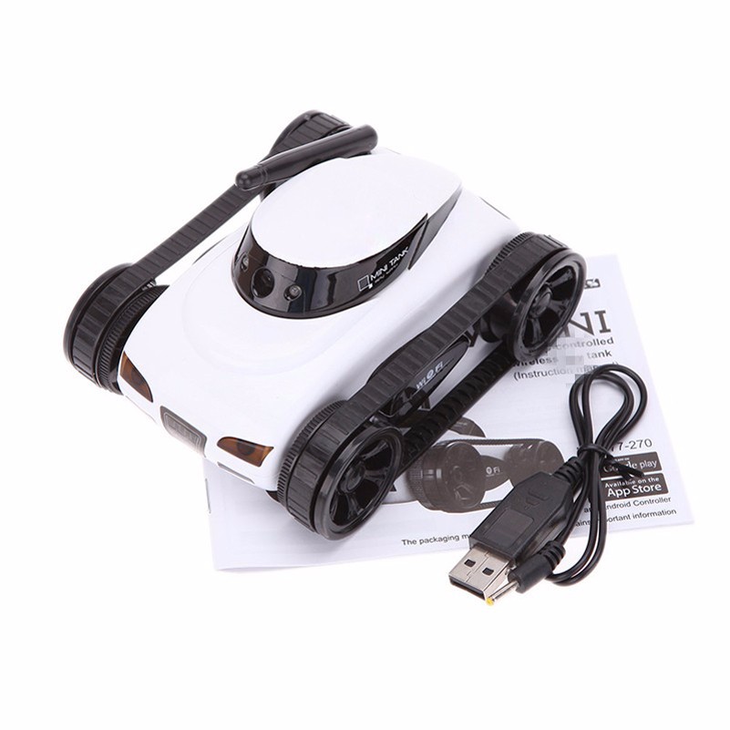 777-270 Mini RC Spy WIFI Tank Car - 0.3MP Camera & Controls