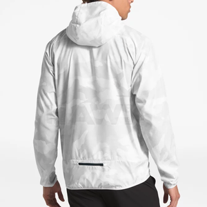 Veste à capuche coupe-vent en polyester léger pour hommes manteau d'hiver avec fermeture éclair respirant logo personnalisé grande taille - Product Image 3