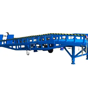 Araba yükleme hareketli Dock Leveler 10T 12T 15T forklift  yük boşaltma araba tırmanma rampası