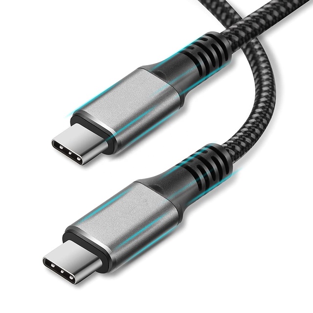 High Quality USB Type C Cable Support Video Fast Charging Data Cable Nylon Braided QC PD 8K@60HZ USB 4 240W 48V 5A 40Gbp
